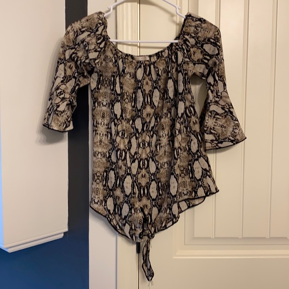Snake skin top